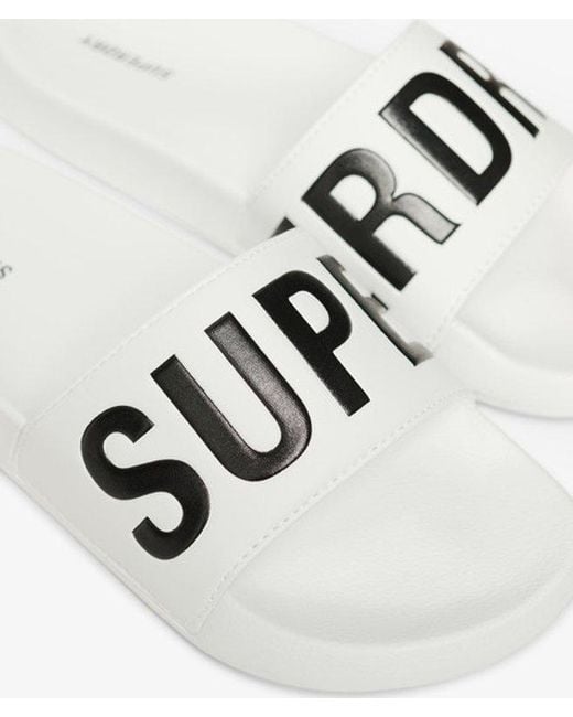 Superdry White & Co Vegan Core Pool Sliders