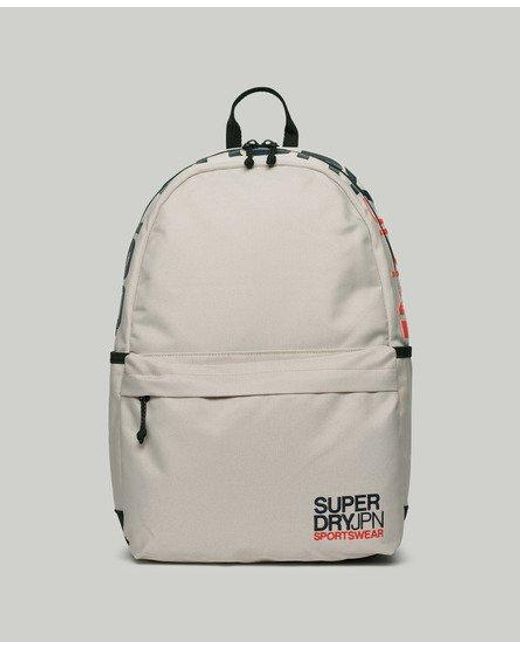 Superdry White Ladies Classic Embroidered Logo Wind Yachter Montana Backpack