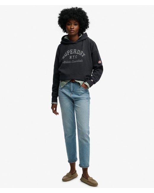 Superdry Black & Co Athletic Essentials Relaxed Hoodie