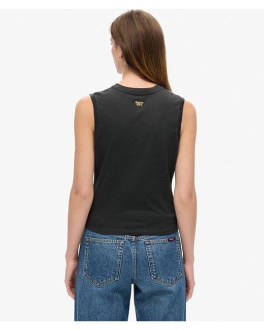 Superdry Blue & Co Sub Print Vest Top