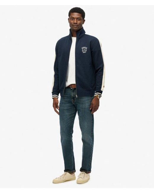 Superdry Blue Athletic Club Track Top for men