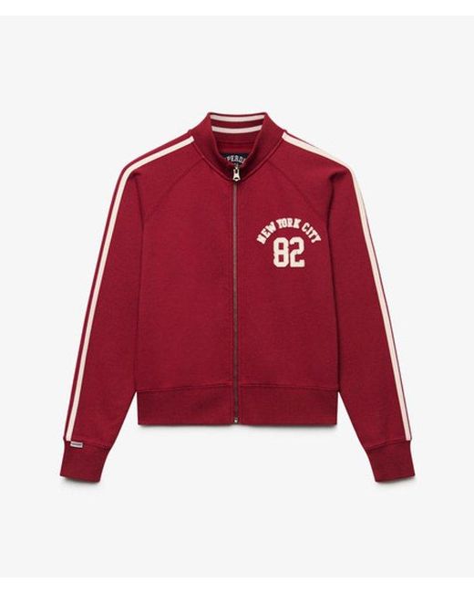 Superdry Red Athletic Applique Track Top