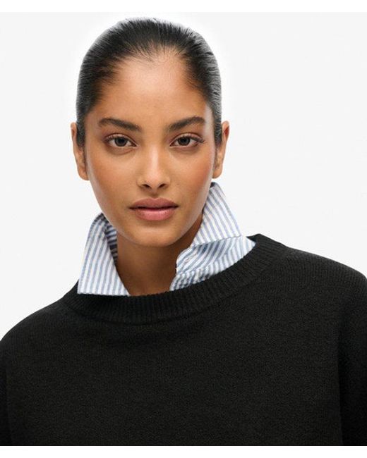 Superdry Black & Co Slouchy Crew Neck Jumper