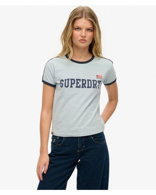 Superdry Gray & Co Athletic Essential Stripe T-shirt