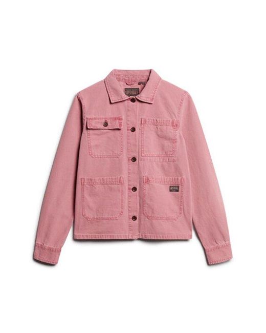 Superdry Pink & Co Four Pocket Chore Jacket