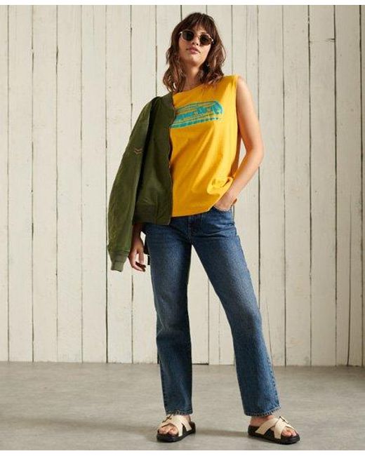 Superdry Denim High Rise Straight Jeans 