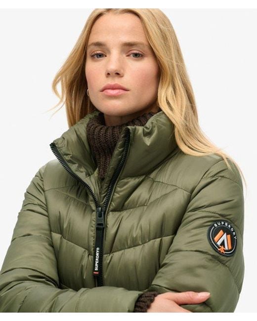 Superdry Green & Co Fuji Quilted Padded Jacket