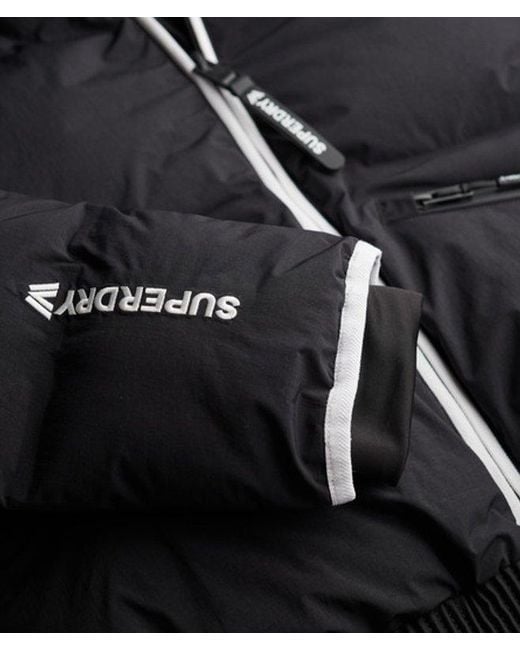 Superdry Black & Co Hooded Ski Bomber Jacket