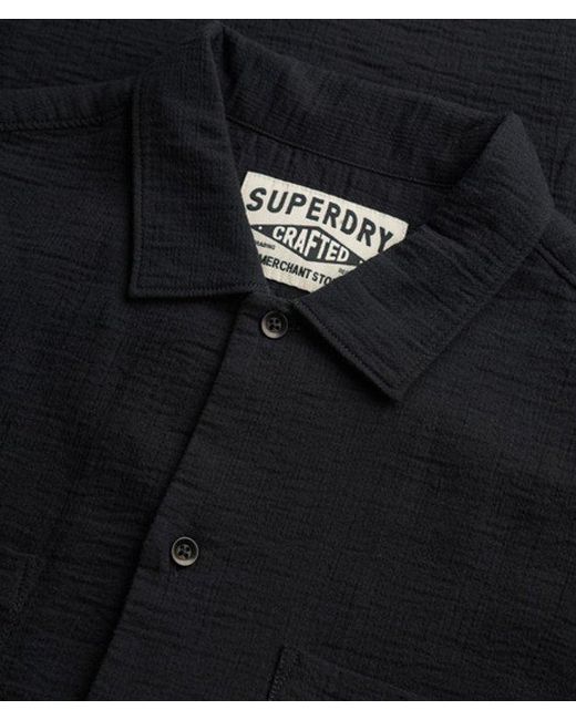 Superdry Black & Co The Merchant Store - Textured Short Sleeve Shirt for men
