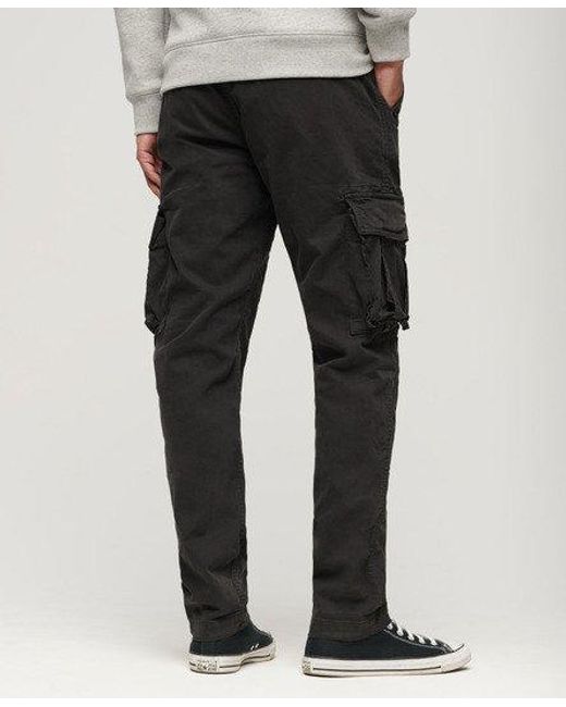 Superdry Black Core Cargo Pants for men