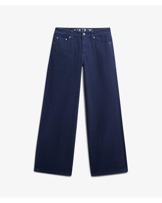 Superdry Blue & Co Mid Rise baggy Pants