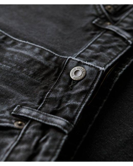 Superdry Black & Co Denim Cargo Pocket Midi Skirt
