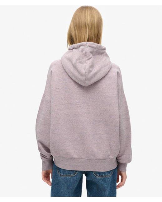 Superdry Gray & Co Ladies Essential Logo Overdyed Hoodie