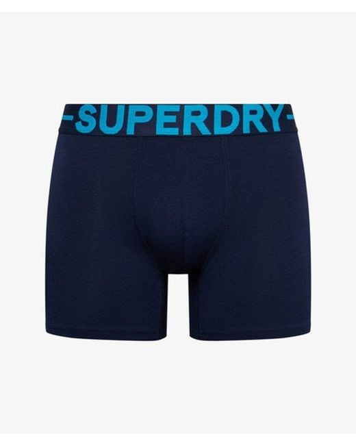 Superdry Blue Boxer Triple Pack for men