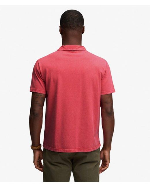 Superdry Pink & Co Essential Jersey Polo Shirt for men