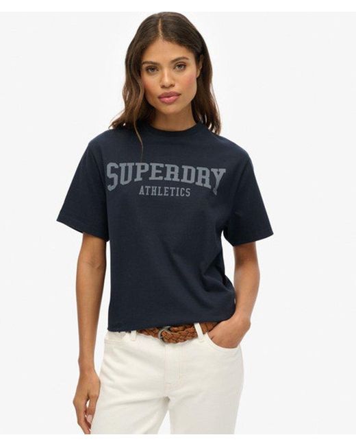 Superdry Blue & Co Athletic Essentials Oversized T-shirt