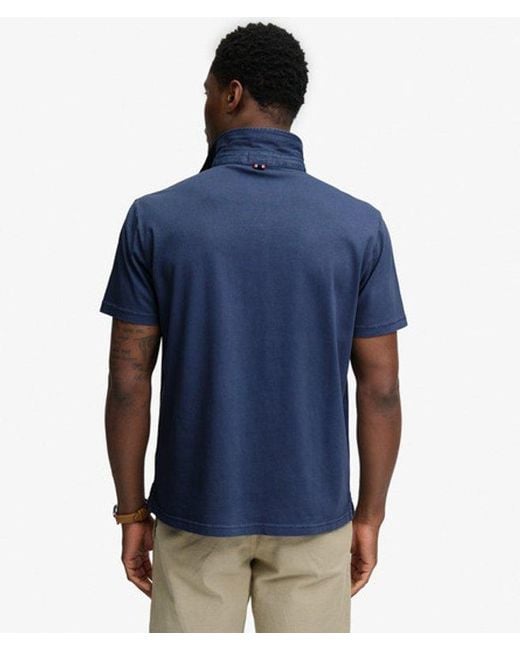 Superdry Blue & Co Essential Jersey Polo Shirt for men