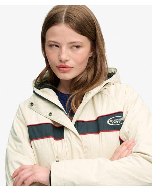 Superdry Natural Vintage Hooded Wind Jacket