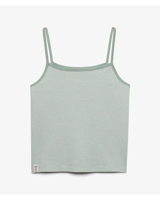 Superdry Athletic Essentials Cami Slanke Pasvorm in het Gray