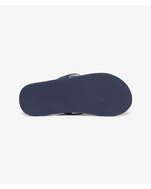 Superdry Blue & Co Cork Graphic Flip Flops for men