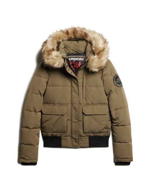 Superdry Natural & Co Everest Hooded Bomber Jacket