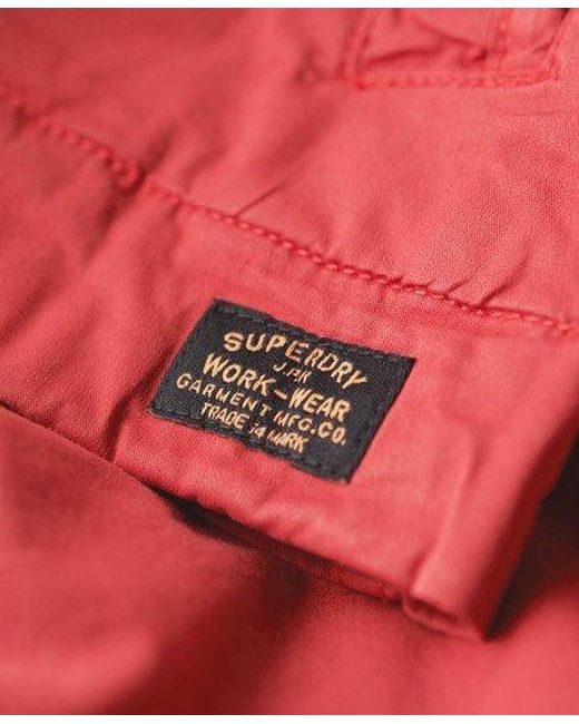 Superdry Red Classic Harrington Jacket for men