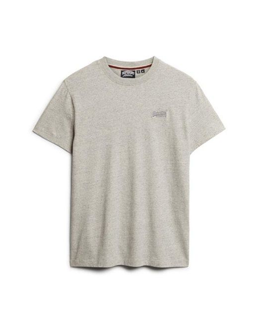 Superdry Gray & Co Essential Logo T-shirt for men