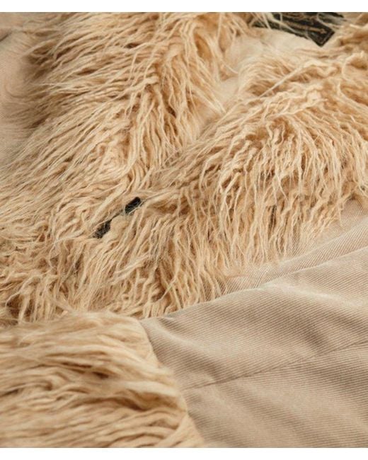 Superdry Blue Long Afghan Coat