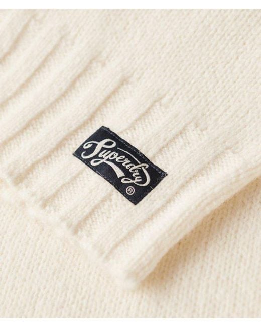 Superdry Natural Essential Mock Neck Jumper