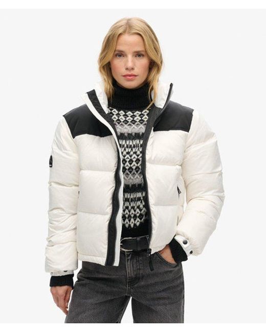 Superdry Natural Sportstyle Code Puffer Jacket