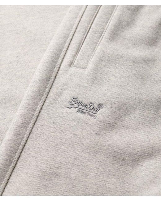 Superdry Gray & Co Essential Logo Half Brushed joggers for men