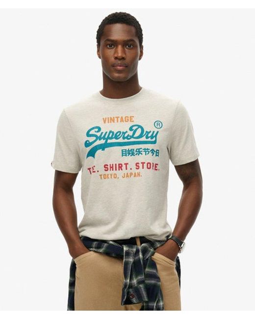 Superdry Gray & Co Vintage Logo Cali T-shirt for men