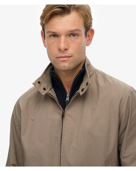 Superdry Brown & Co Classic Harrington Jacket for men
