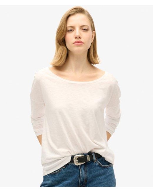 Superdry White & Co Long Sleeve Jersey Top