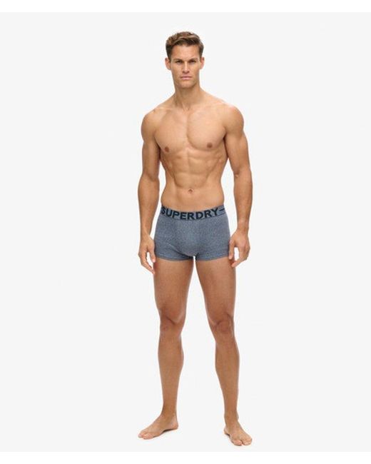 Superdry Blue & Co Organic Cotton Trunk Triple Pack for men