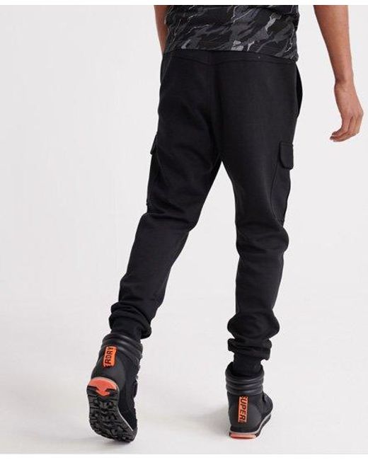 Superdry Black Rookie Cargo Jogger for men