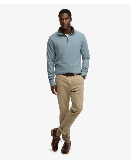 Superdry Blue & Co Classic Essential Half Zip Sweatshirt for men