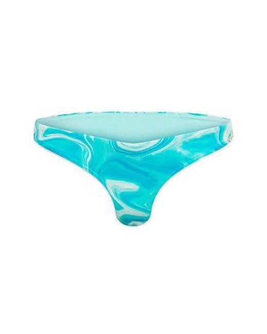 Superdry Blue Printed Cheeky Bikini Bottoms