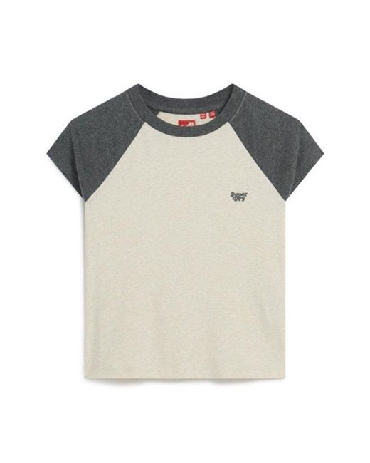 Superdry White & Co Organic Cotton Essential Logo Raglan T-shirt