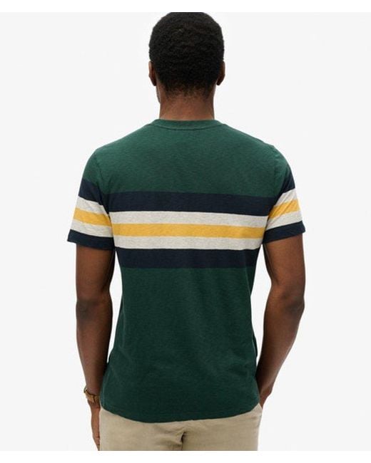 Superdry Green & Co Essentials Stripe T-shirt for men