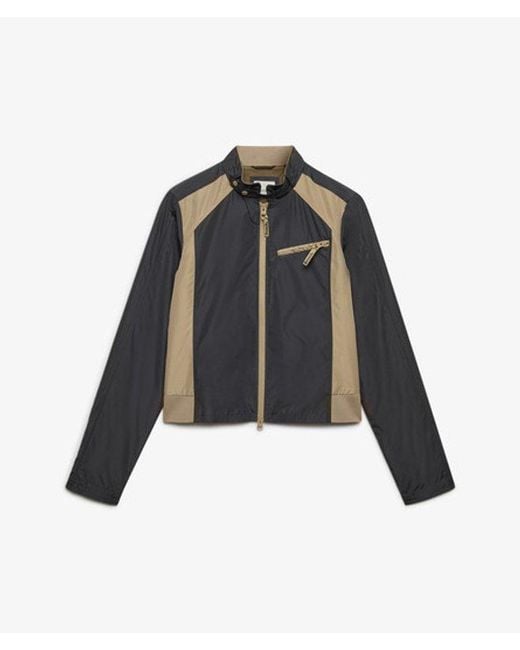 Superdry Gray Bench X & Co Bench Racer Shell Double Zip Jacket