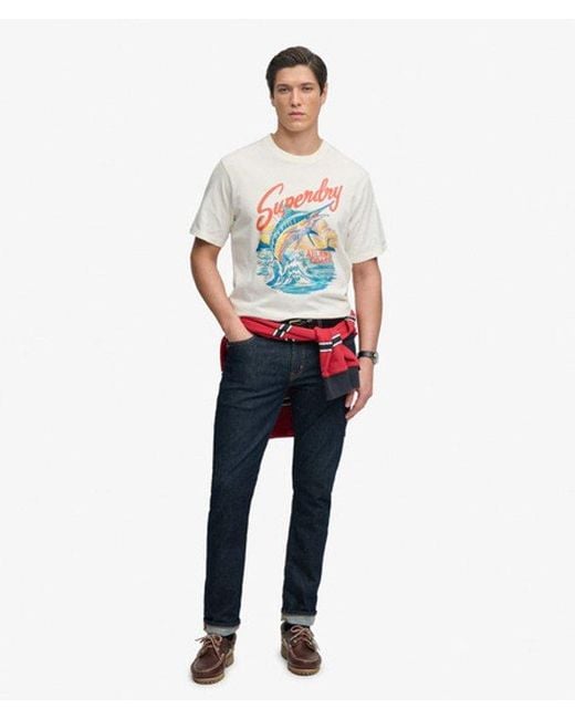 Superdry White & Co Maritime Loose T-shirt for men