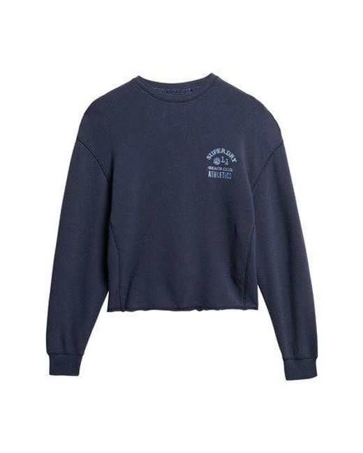 Superdry Athletic Essentials Sweatshirt in het Blue