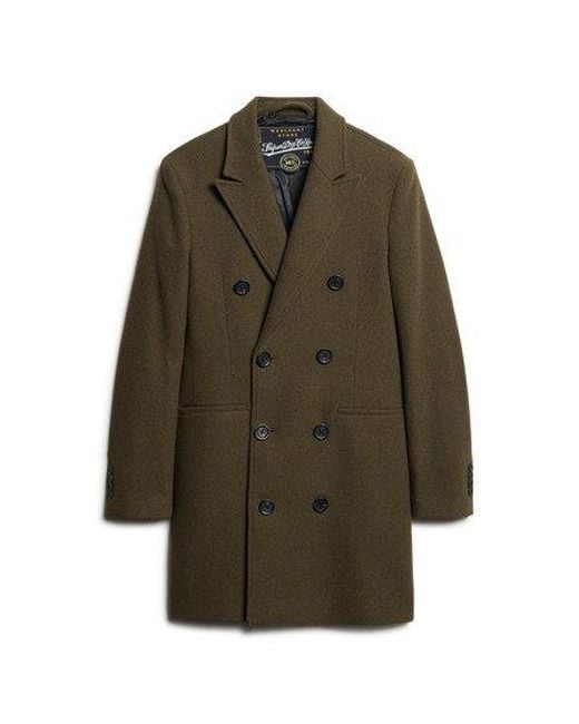 Superdry Brown The Merchant Store - Town Coat for men