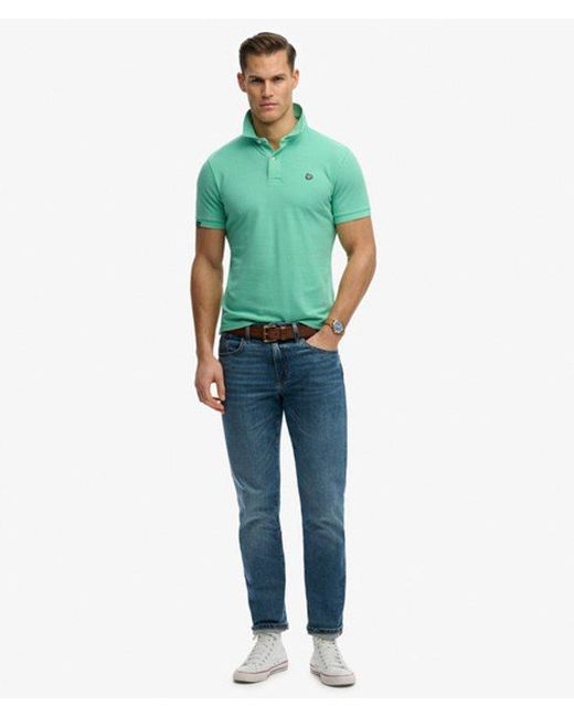 Superdry Green & Co Vintage Destroy Polo Shirt for men