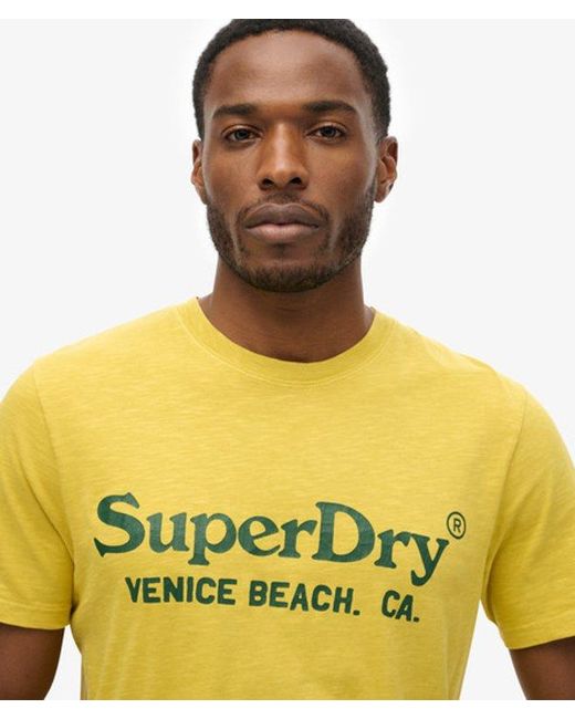 Superdry Yellow & Co Venue Classic Logo T-shirt for men