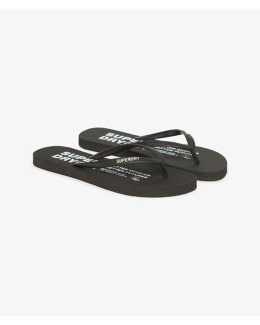 Superdry Black & Co Studios Flip Flops