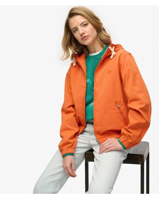 Superdry Orange & Co Hooded Washed Twill Jacket