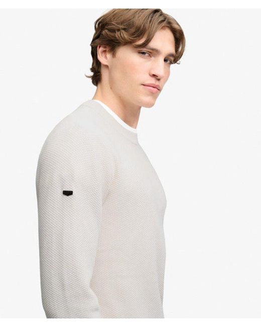 Superdry White & Co Texture Knit Jumper for men