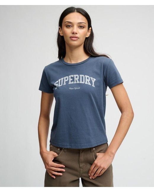 Superdry Blue & Co Athletic Essentials Fitted Graphic T-shirt